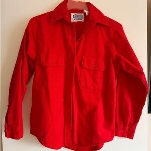 Eastern Mountain Sports Vintage Red Button Down Shirt